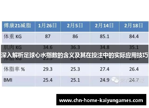 深入解析足球心水指数的含义及其在投注中的实际应用技巧